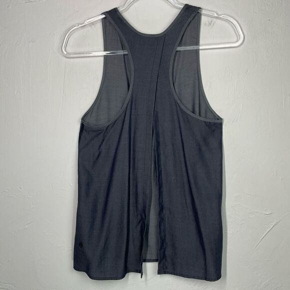 Lululemon Deep Navy All Tied Up Tank Top Tencel 4 - Picture 3 of 5